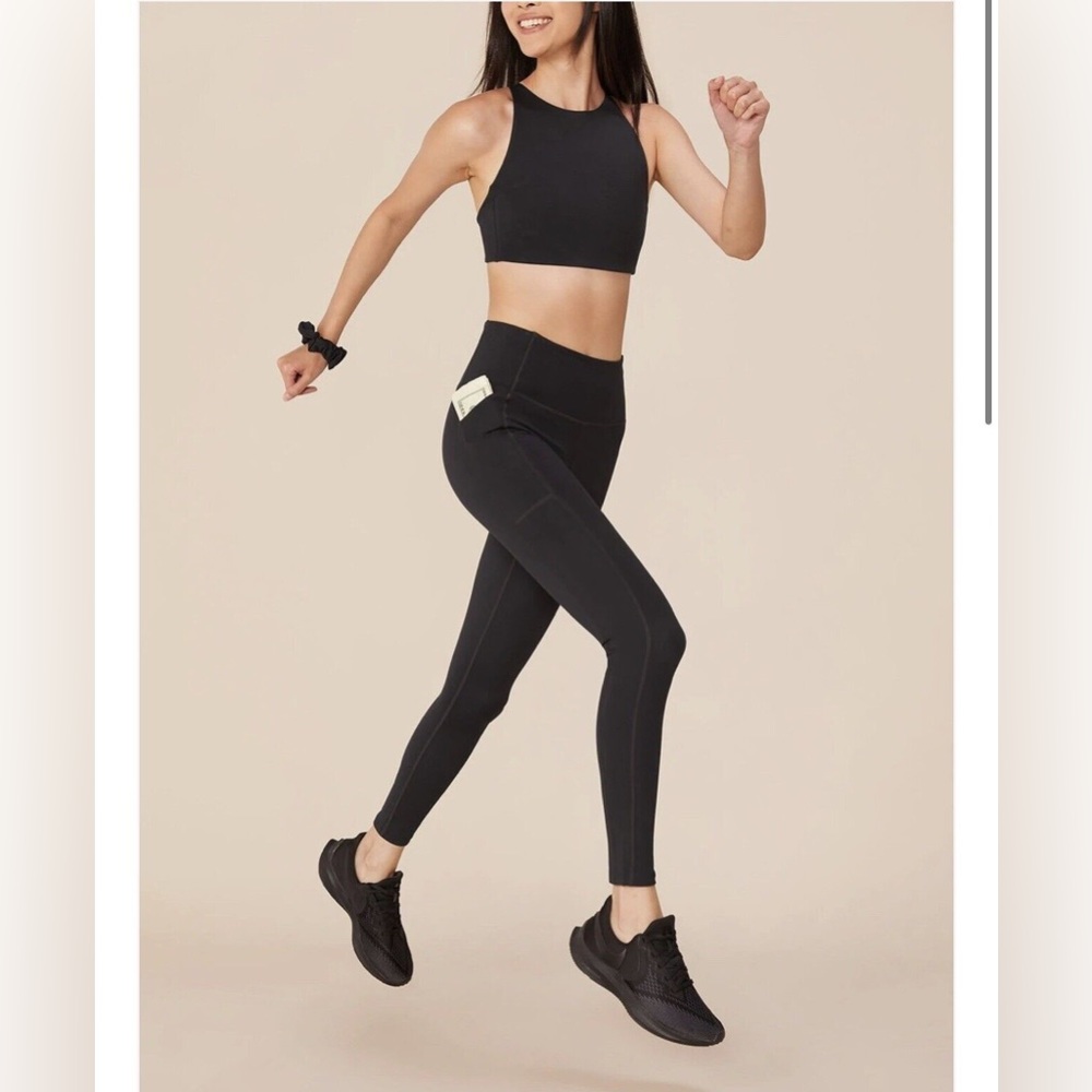 Girlfriend Collective Compressive Pocket Legging + 2 l Scrunchies